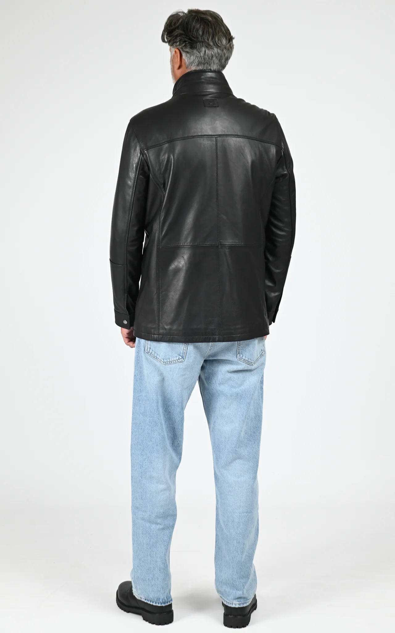 Surveste confortable cuir noir – Image 4