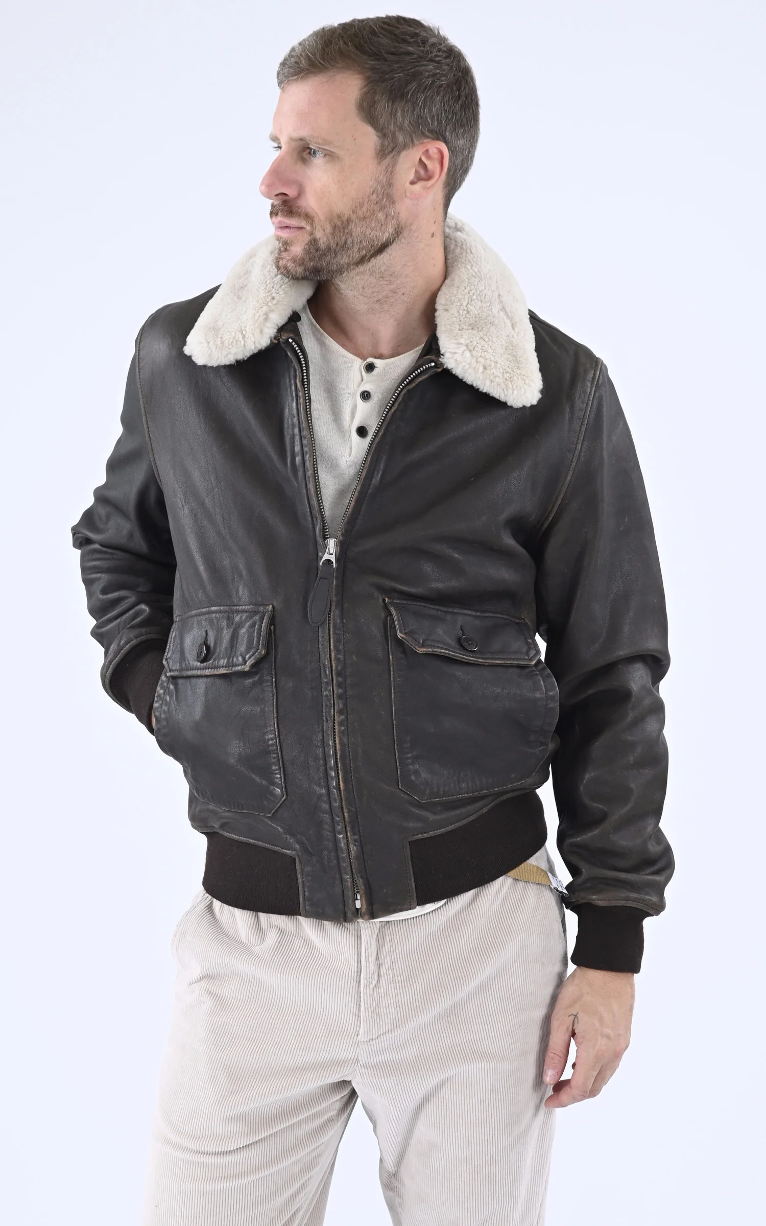 Pilote cuir Lc Pilot Used marron