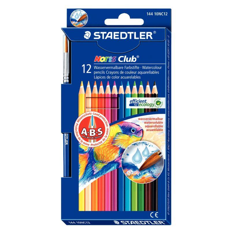 Etui de 12 crayons de couleurs Staedtler Noris Club Aquarell
