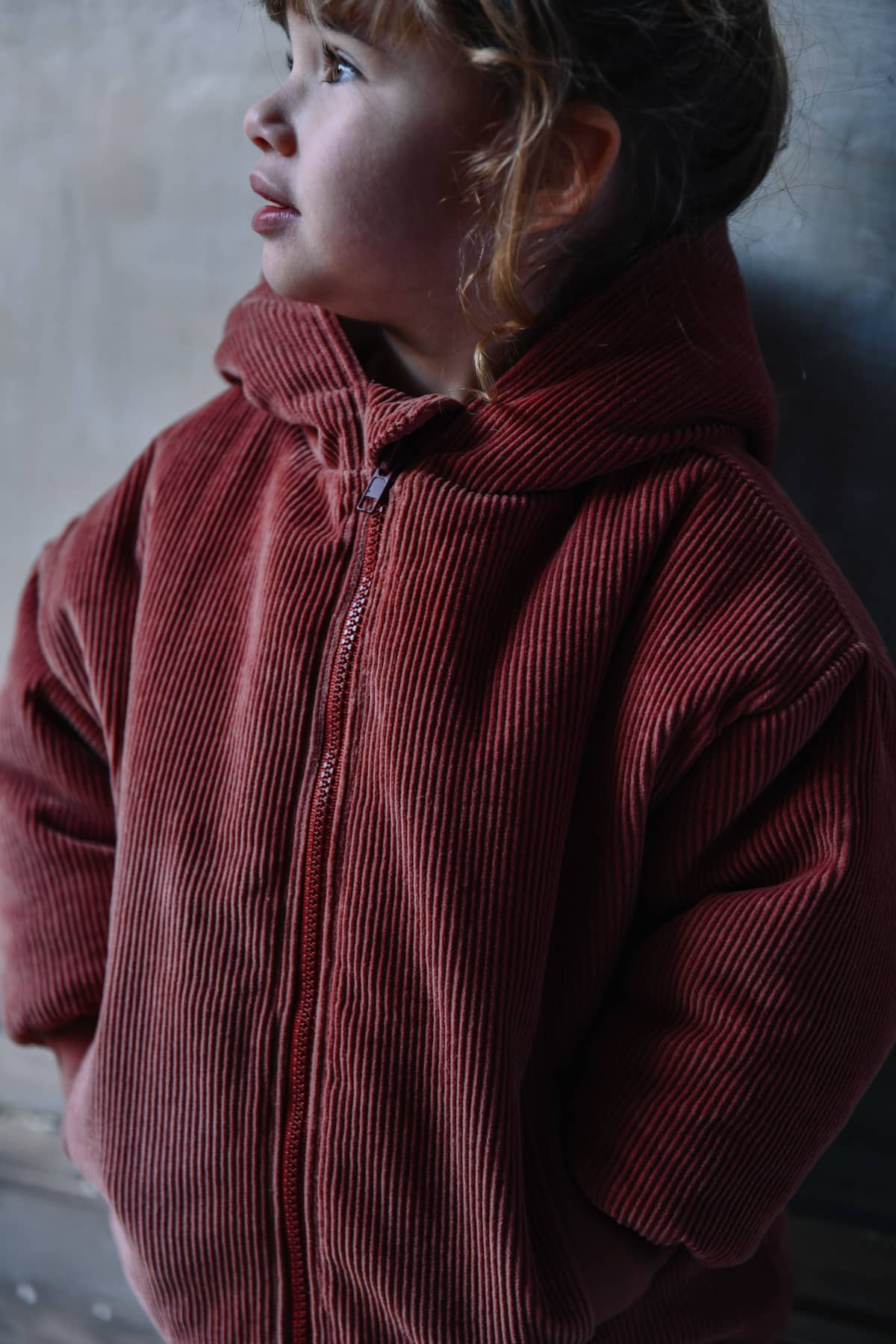 Manteau Frio Brandy Brown Intérieur Raisins Bordeaux – Image 2