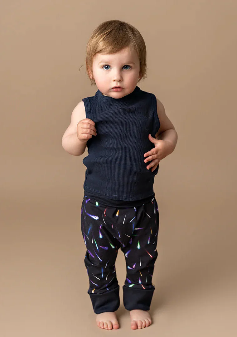 Pantalon évolutif en Coton Bio Perséides Noir – Image 2